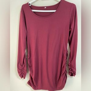 Women's Burgundy Top New without Tag
